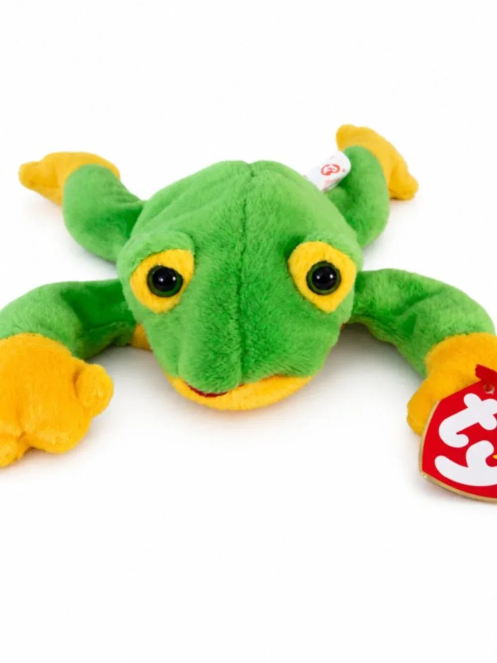 Ty Beanie Baby Smoochy The Frog Tags Attatched